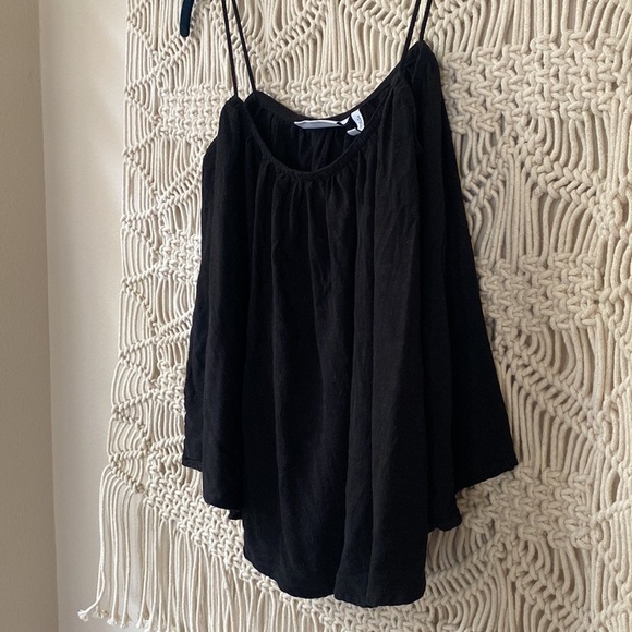 Weekday, spaghetti strap,black tank top, sz 36 - Picture 2 of 5